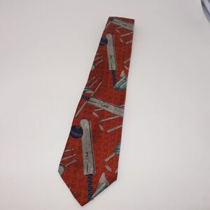 Vintage Ferrell Reed Eclectic Cricket Neck Tie 100% Silk Made in England